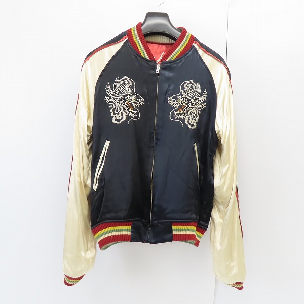 実際に弊社で買取させて頂いたTHE FLAT HEAD/フラットヘッド スカジャン リバーシブル/Sの画像 2枚目