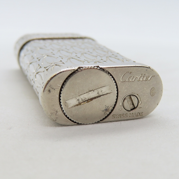実際に弊社で買取させて頂いたCartier/カルティエ シルバー 総柄 ガスライターの画像 2枚目