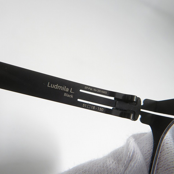 実際に弊社で買取させて頂いたic! berlin/アイシーベルリン Ludmila L/メガネフレーム/アイウェア/2614402の画像 6枚目