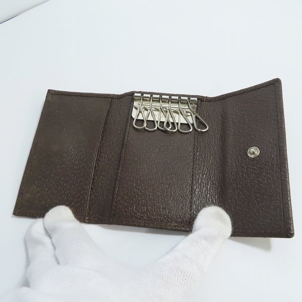 実際に弊社で買取させて頂いたBVLGARI/ブルガリ ミニポーチ/6連キーケース/キーリング付きコインケース 3点セットの画像 6枚目