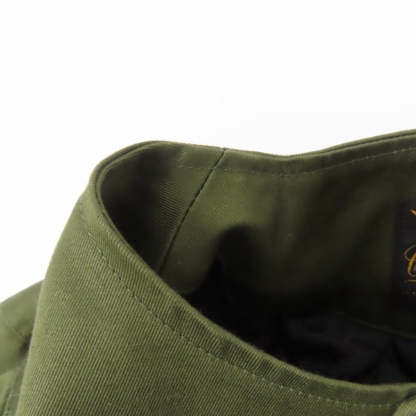 実際に弊社で買取させて頂いたCALEE/キャリー ノーカラー ジャケット レザーパッチ /Lの画像 7枚目