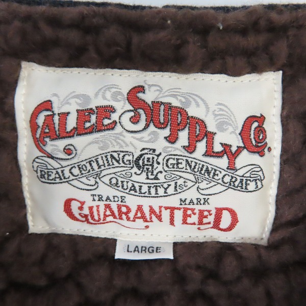 実際に弊社で買取させて頂いたCALEE/キャリー 中ボア ゼブラ柄 ベスト /Lの画像 2枚目