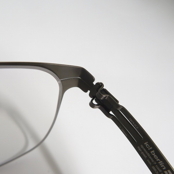 実際に弊社で買取させて頂いたic! berlin/アイシーベルリン S75 tiergarten メガネフレーム/アイウェア/863424の画像 5枚目
