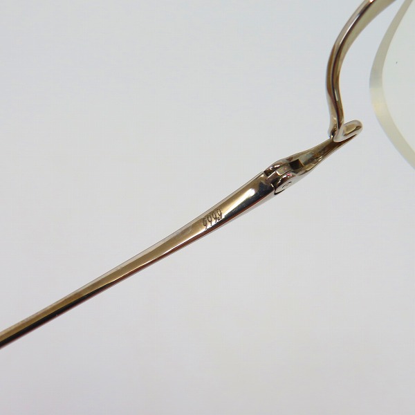 実際に弊社で買取させて頂いた999.9/フォーナインズ 度入り メガネフレーム O-03Tの画像 5枚目