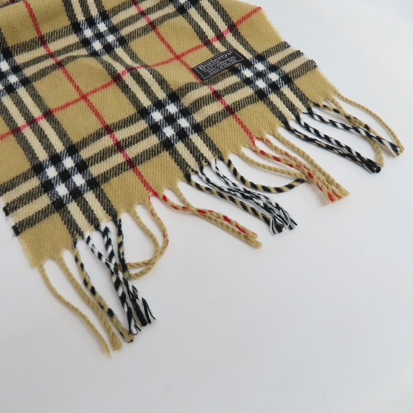 実際に弊社で買取させて頂いたburberrys/バーバリーズ チェック柄 ウールマフラーの画像 3枚目