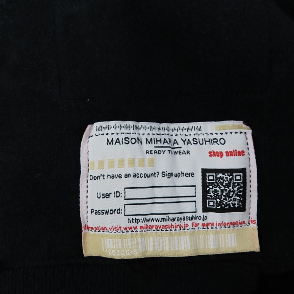 実際に弊社で買取させて頂いたMaison MIHARA YASUHIRO/メゾン ミハラヤスヒロ ダメージディテール スウェットシャツ A08PO552/44の画像 8枚目