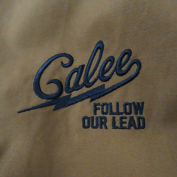 実際に弊社で買取させて頂いたCALEE/キャリー ボーンプリント コーチジャケット/Lの画像 5枚目