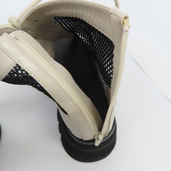 実際に弊社で買取させて頂いたHARE/ハレ レースアップメッシュブーサン ホワイト/ブラック HAL08015KL/Lの画像 6枚目