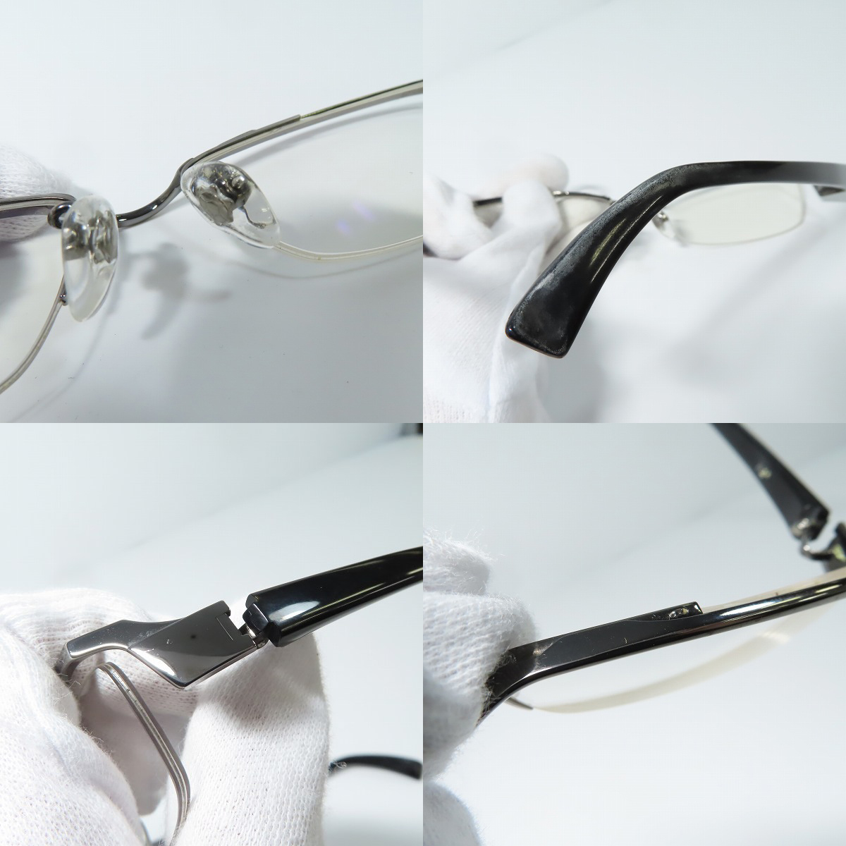 実際に弊社で買取させて頂いた999.9/フォーナインズ  レンズ度入り 眼鏡/メガネフレーム/アイウェア/S-93Tの画像 8枚目