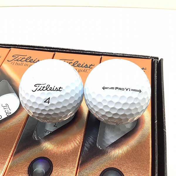 実際に弊社で買取させて頂いた【未使用/オウンネーム】Titleist/タイトリスト PRO V1 ゴルフボール 1ダースの画像 1枚目