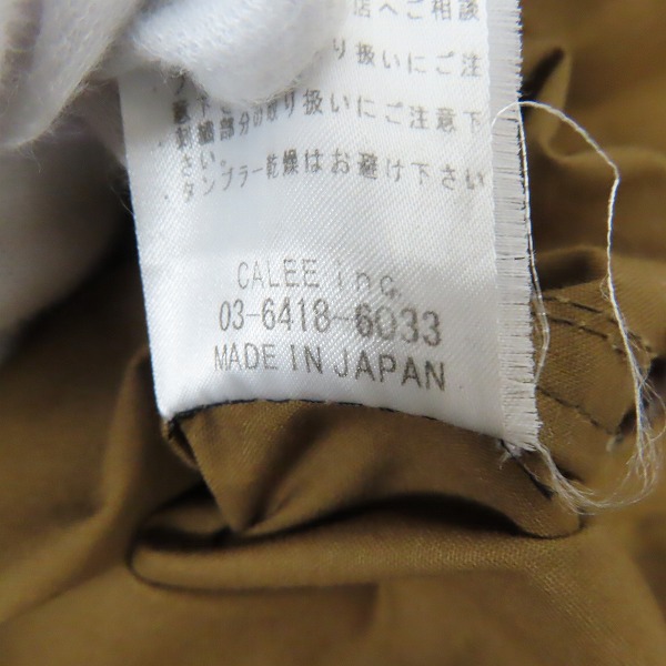 実際に弊社で買取させて頂いたCALEE/キャリー ボーンプリント コーチジャケット/Lの画像 4枚目