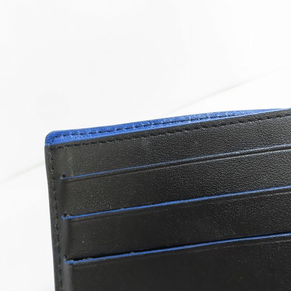 実際に弊社で買取させて頂いたPS Paul Smith/ピーエスポールスミス マルチカラーゼブラ 牛革 二つ折り財布 BYP-013の画像 7枚目