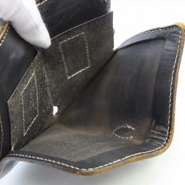 実際に弊社で買取させて頂いたTHE FLAT HEAD/フラットヘッド レザーウォレット 二つ折り財布の画像 5枚目