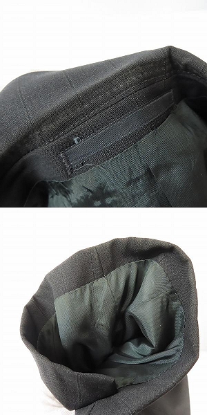 実際に弊社で買取させて頂いたGIORGIO ARMANI/ジョルジオアルマーニ 3B ストライプ テーラードジャケット/スラックス セットアップ/48の画像 3枚目