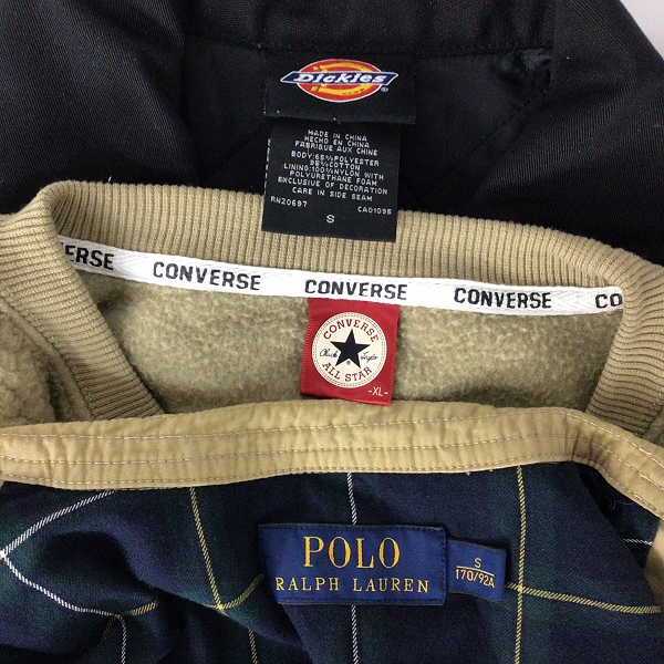 実際に弊社で買取させて頂いた【おまとめ品】POLO Ralph Lauren/CONVERSE/ディッキーズ 他 ジャンパー/フリース/ベスト 他の画像 1枚目