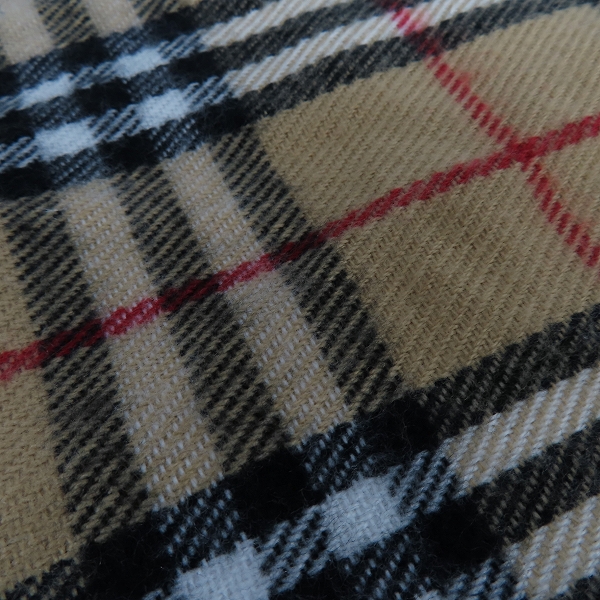 実際に弊社で買取させて頂いたburberrys/バーバリーズ チェック柄 ウールマフラーの画像 5枚目
