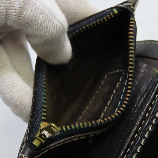 実際に弊社で買取させて頂いたTHE FLAT HEAD/フラットヘッド レザーウォレット 二つ折り財布の画像 6枚目