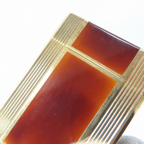 実際に弊社で買取させて頂いたS.T.Dupont/デュポン ライン1 スモール クラシック モダン ブラウン/ゴールドの画像 5枚目