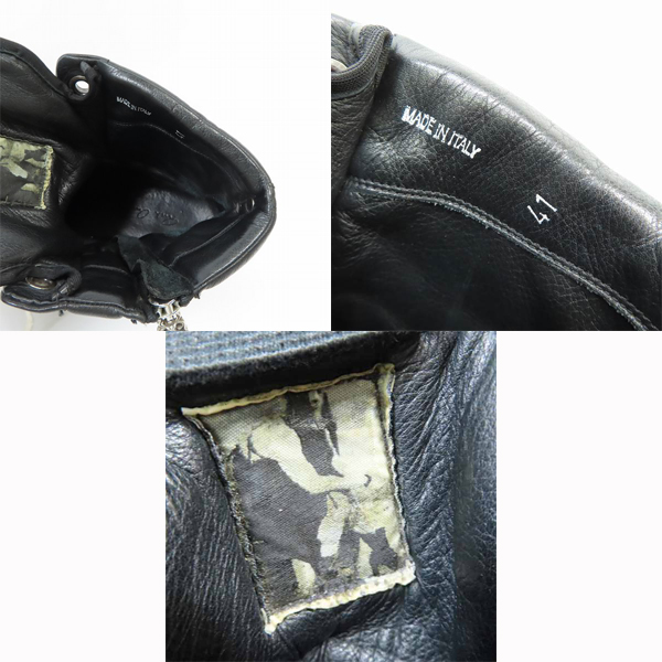 実際に弊社で買取させて頂いた【難有り】Rick Owens×CHROME HEARTS/リックオウエンス×クロムハーツ 初期 ジオバスケット/ジオダンク スニーカー/41の画像 4枚目