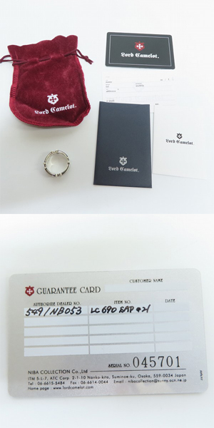 実際に弊社で買取させて頂いた【ギャラ付】Load Camelot/ロードキャメロット クロス サファイア リング LC690 SAP/21号の画像 9枚目