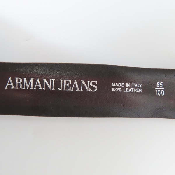 実際に弊社で買取させて頂いたARMANI JEANS/アルマーニジーンズ デニム パンツ/レザーベルト 2点セットの画像 8枚目