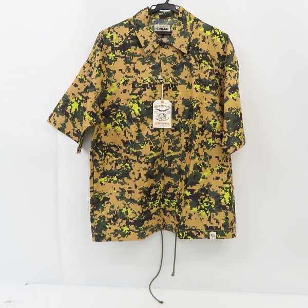 実際に弊社で買取させて頂いた【未使用】CALEE/キャリー C/N Digital Camouflage S/S Shirt Jacket デジカモシャツジャケット CL-21SS035/L