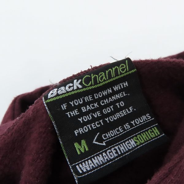 実際に弊社で買取させて頂いたBack Channel/バックチャンネル 99 カレッジロゴ プルオーバーパーカー/Mの画像 2枚目