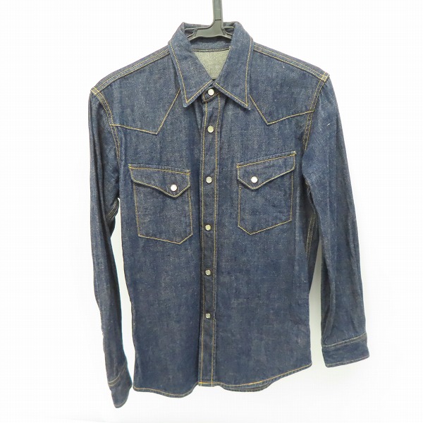 実際に弊社で買取させて頂いたTHE FLAT HEAD/フラットヘッド ウエスタンデニムシャツ 75151 /36