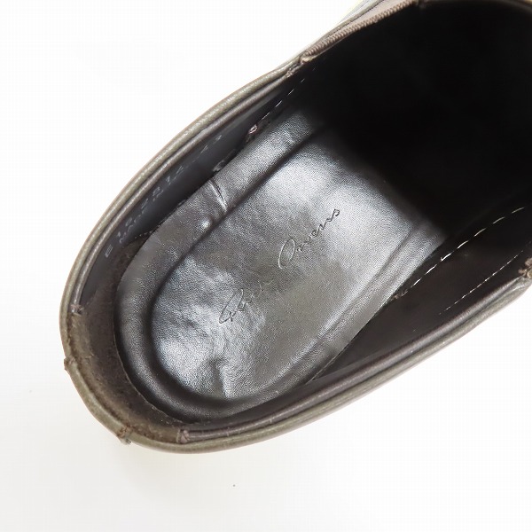 実際に弊社で買取させて頂いたRick Owens/リックオウエンス レザースリッポン/43の画像 4枚目