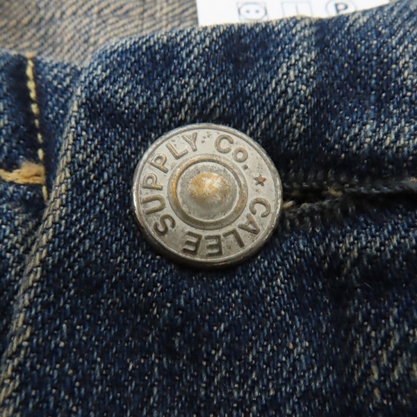 実際に弊社で買取させて頂いたCALEE/キャリー 1ST ノーカラー デニムジャケット CL-20SS031/Lの画像 4枚目
