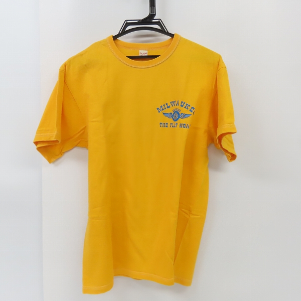 実際に弊社で買取させて頂いたTHE FLAT HEAD/フラットヘッド MILWAUKEE プリント S/S 半袖 カットソー/Tシャツ Size：40