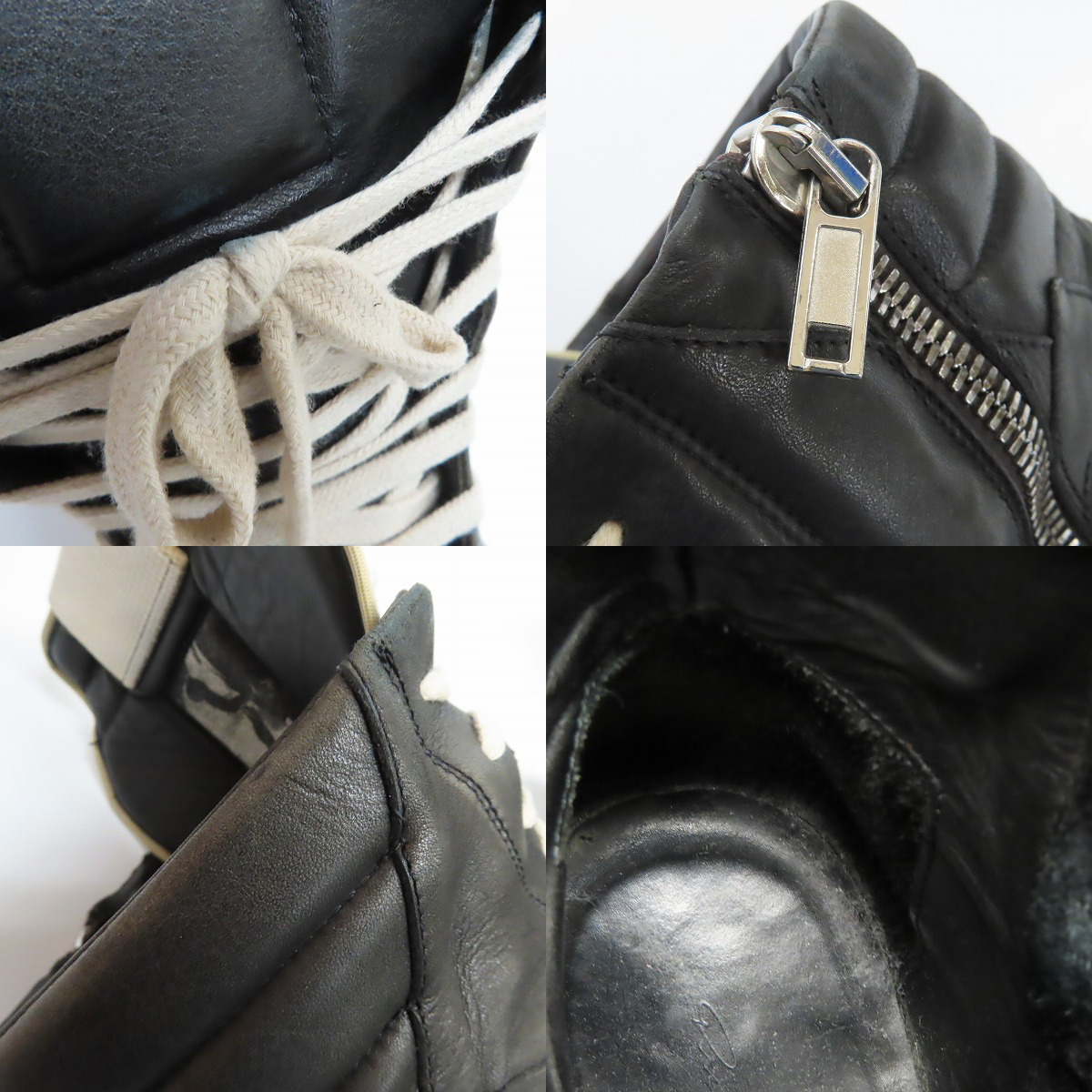 実際に弊社で買取させて頂いたRick Owens/リックオウエンス ジオバスケット サイドジップスニーカーRU18F1894/41.5の画像 6枚目