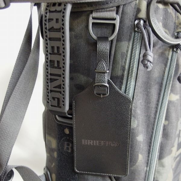 実際に弊社で買取させて頂いたBRIEFING/ブリーフィング スタンド式 5分割キャディバッグ/ゴルフバッグ 迷彩柄の画像 4枚目