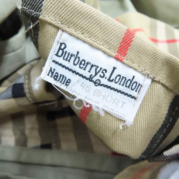 実際に弊社で買取させて頂いたBurberry's/バーバリー ノバチェック トレンチコート/46の画像 4枚目