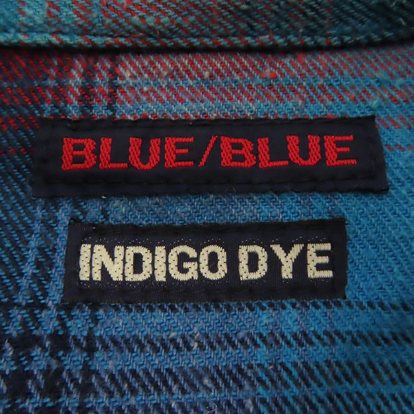 実際に弊社で買取させて頂いたBLUEBLUE/ブルーブルー ハリウッドランチマーケット INDIGO DYE 長袖シャツ/3の画像 2枚目