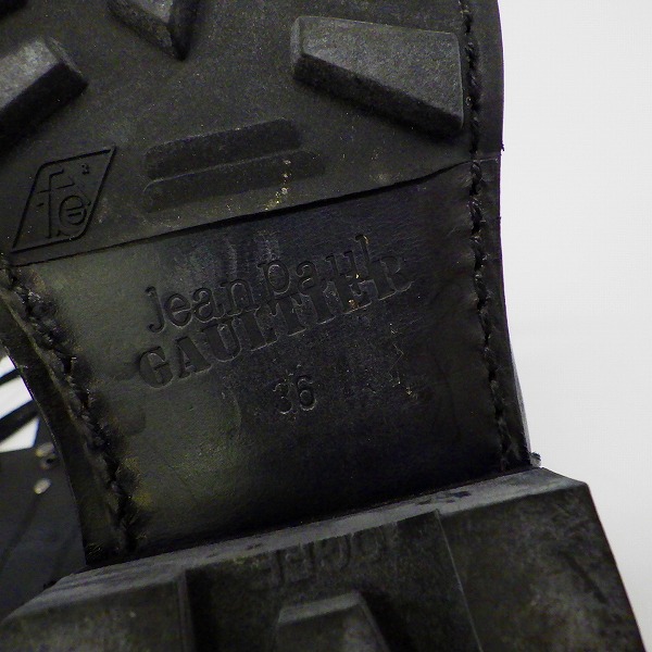 実際に弊社で買取させて頂いたJEAN PAUL GAULTIER/ジャンポール ゴルチエ レースアップ ブーツ/36の画像 5枚目