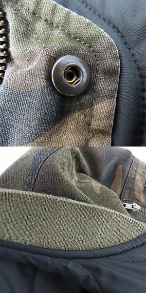 実際に弊社で買取させて頂いたHYDROGEN/ハイドロゲン カモフラ柄 リバーシブル ジップアップ ブルゾン/Sの画像 9枚目