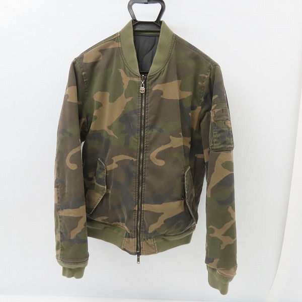 実際に弊社で買取させて頂いたHYDROGEN/ハイドロゲン カモフラ柄 リバーシブル ジップアップ ブルゾン/S