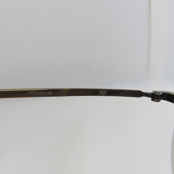 実際に弊社で買取させて頂いた999.9/フォーナインズ 21SS メガネフレーム O-50T の画像 7枚目