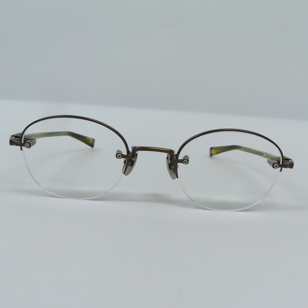実際に弊社で買取させて頂いた999.9/フォーナインズ ツーポイント アイウエア/メガネフレーム 度入り TW-60Tの画像 1枚目