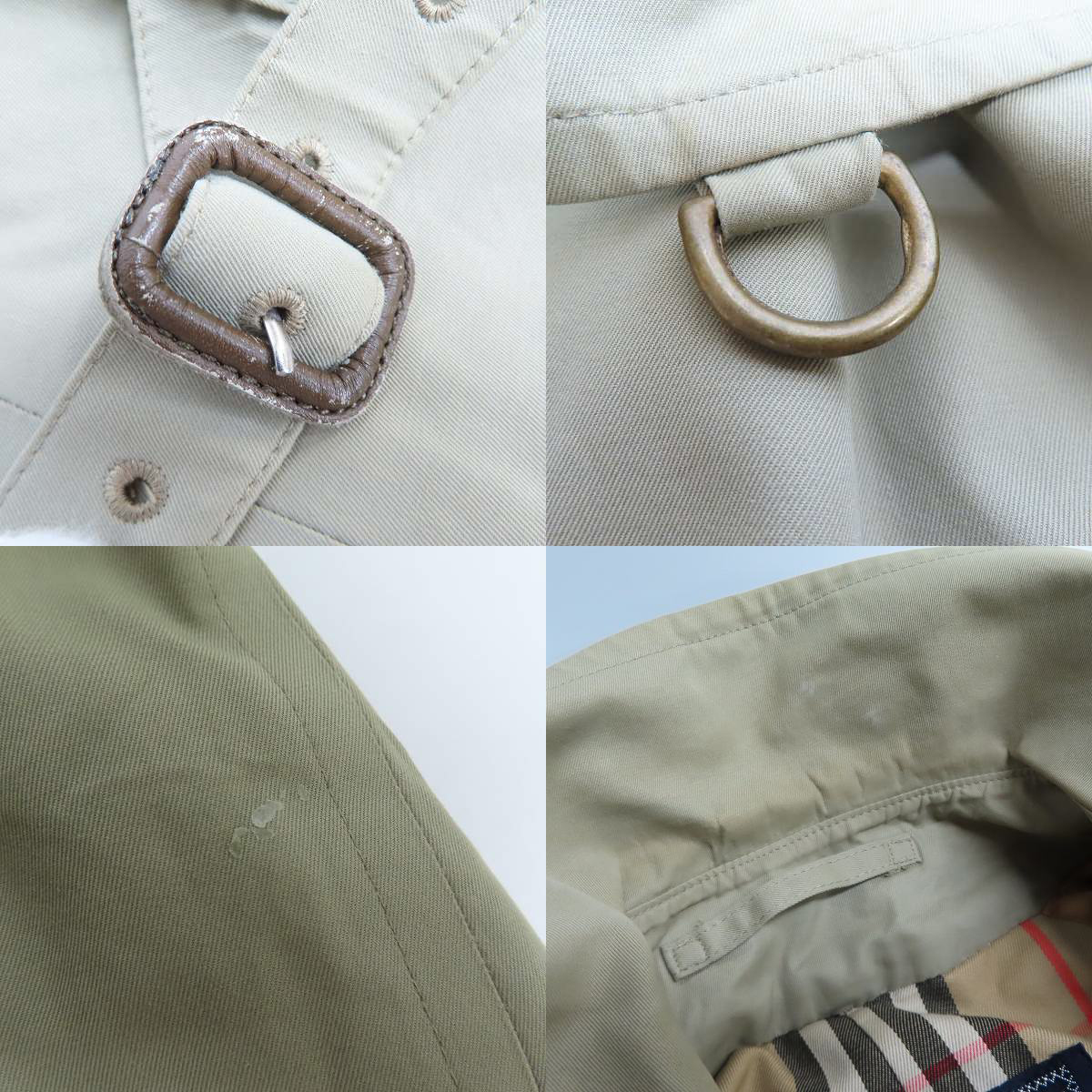 実際に弊社で買取させて頂いたBurberry's/バーバリー ノバチェック トレンチコート/46の画像 7枚目