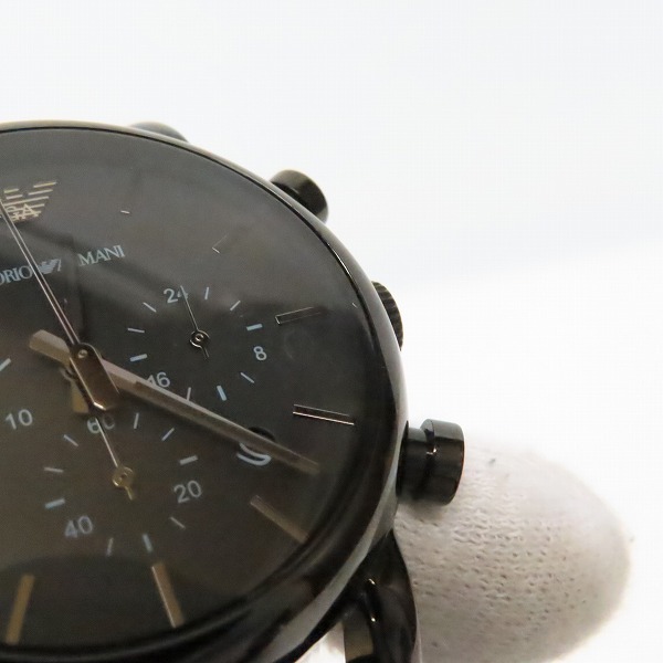 実際に弊社で買取させて頂いたEMPORIO ARMANI/エンポリオアルマーニ クロノグラフ 腕時計 AR-1737【動作未確認】の画像 4枚目