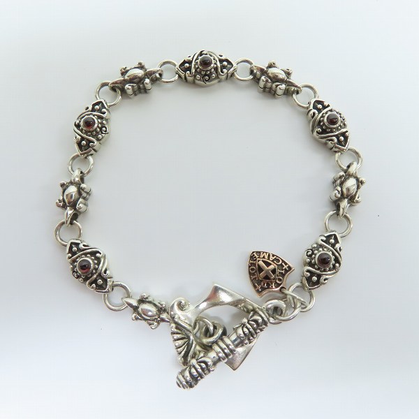 実際に弊社で買取させて頂いたLord Camelot/ロードキャメロット ガーネット ブレスレット LC1103 の画像 4枚目