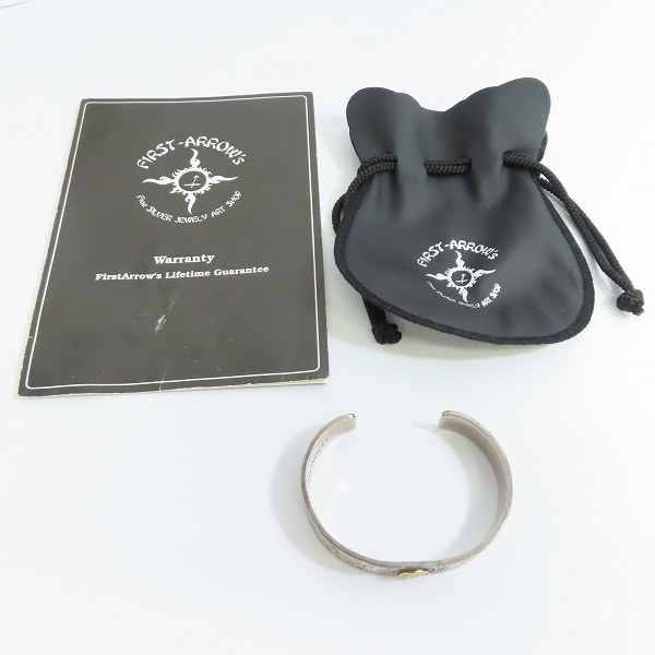 実際に弊社で買取させて頂いた【ギャラ付き】FIRST ARROWS/ファーストアローズ K18メタル 唐草バングルの画像 8枚目