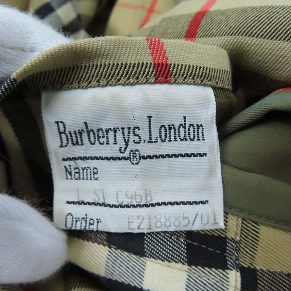実際に弊社で買取させて頂いたBurberrys/バーバリーズ 裏地チェック柄/バーバリー チェック ステンカラーコートの画像 6枚目