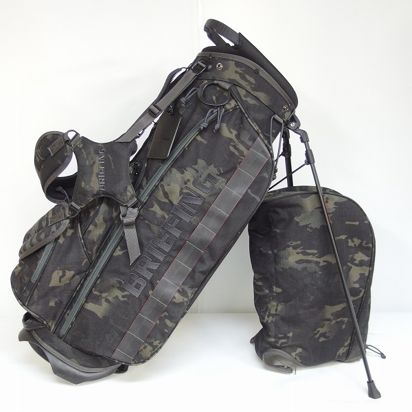 実際に弊社で買取させて頂いたBRIEFING/ブリーフィング スタンド式 5分割キャディバッグ/ゴルフバッグ 迷彩柄