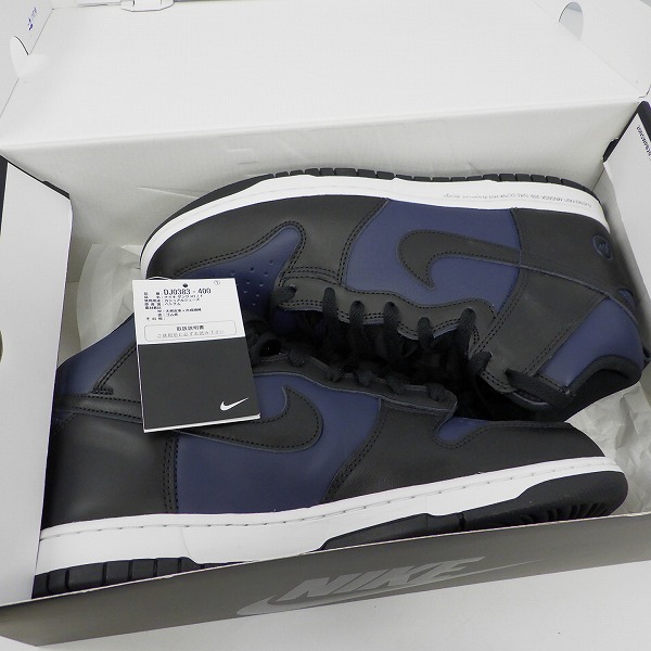 実際に弊社で買取させて頂いたNIKE×FRAGMENT DESIGN/ナイキ×フラグメントデザイン DUNK HI/F ダンクハイ ミッドナイトネイビー DJ0383-400/29の画像 7枚目