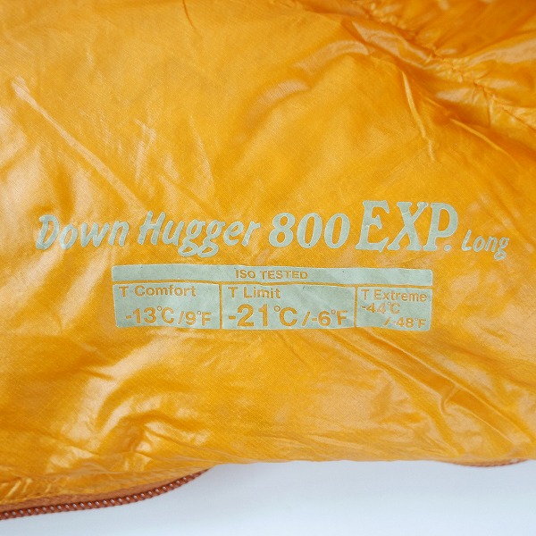 実際に弊社で買取させて頂いたmont-bell/モンベル ダウンハガー800 EXP ロング マミー型シュラフ/寝袋 1121362の画像 3枚目