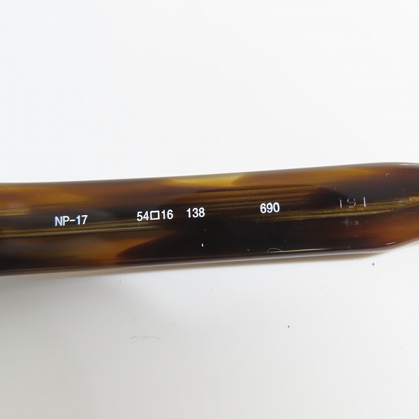 実際に弊社で買取させて頂いた999.9/フォーナインズ アイウェア/メガネフレーム/眼鏡 NP-17 の画像 4枚目