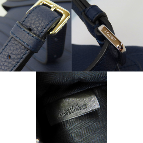 実際に弊社で買取させて頂いたLOEWE/ロエベ Tバックパック スモール グレインドカーフ 316.41.P32の画像 6枚目